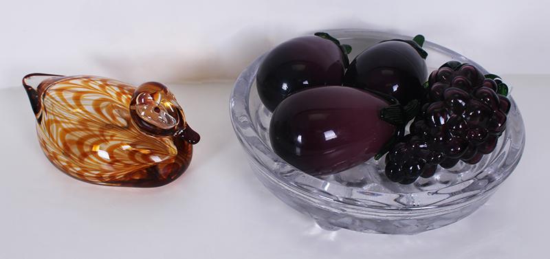 Vintage Art Glass Figurines  (20 th  Century)  (six) (1 of 4)