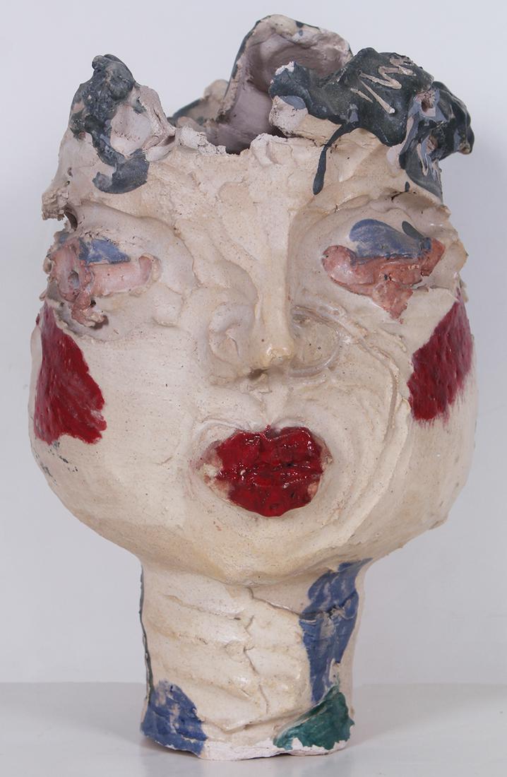 Anne Scott Plummer (20 th / 21 st Century) Minnesota: IMAGINATION SHOW, 1985, glazed ceramic sculpture, a signature not found, 13 x 11 x 9”. Provenance: Diana Zlotnick Collection.