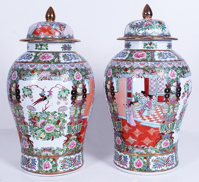 Asian Art: Enameled Porcelain  (two) (1 of 8)