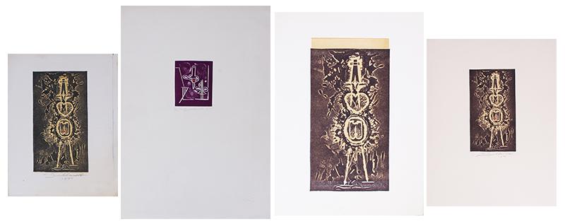 Hans Burkhardt  (1904-1994) Swiss American  (four) (1 of 8)