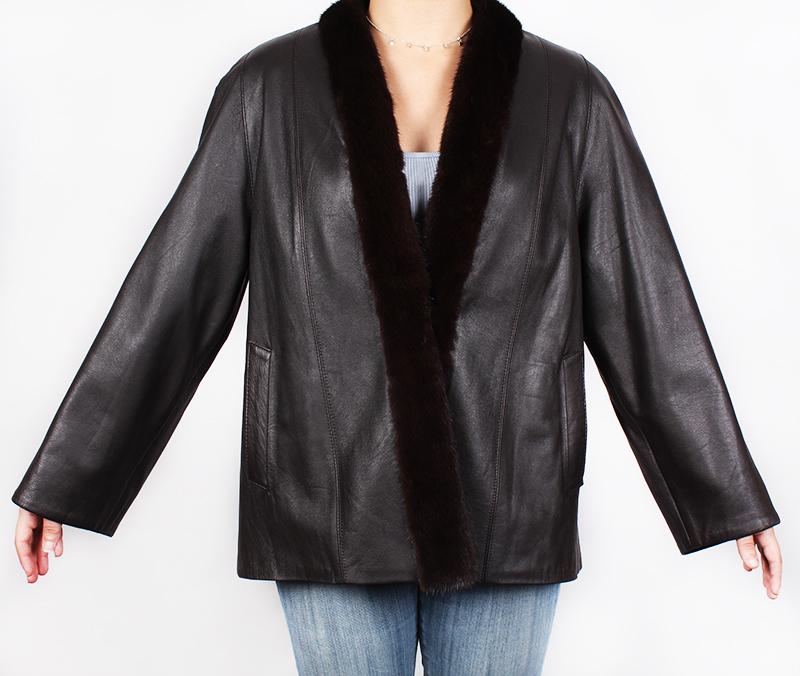Clothing: Fourrure Givenchy Leather Jacket with Mink Fur Trim (1 of 5)
