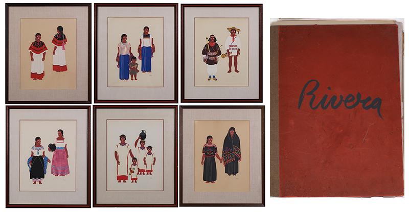 Carlos Merida  (1891-1984) Guatemala & Diego Rivera  (two) (1 of 7)