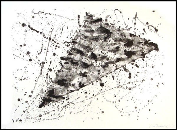 Sam Francis (1923-1994) American: UNTITLED (L.206; SF.214), 1976, lithograph, signed in pencil, from the numbered edition 30, sheet 27 ¼ x 37”, printed by George Page, published by Litho Shop, two soft handling creases at sheet edg