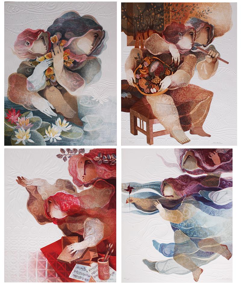 Sunol Alvar  (b. 1935) Spanish  (four) (1 of 16)