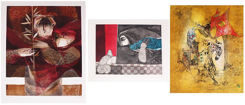 Sunol Alvar  (b. 1935) Spanish &  Lebadang  (1921-2015) Vietnamese French  (three) (1 of 10)