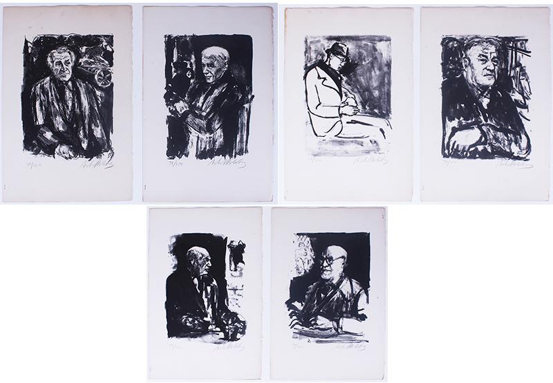 Artist Unidentified  (20 th  Century)  (six) (1 of 4)