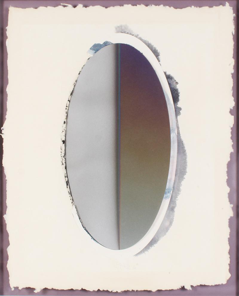 Larry Bell (b. 1939) California New Mexico: ASSEMBLED RELIEF Series, 1988, vapor drawing and watercolor on cast paper with die-cut, signed and dated in pencil lower center, one of a series of 42 unique works, published by Gemini G. E. L. with b