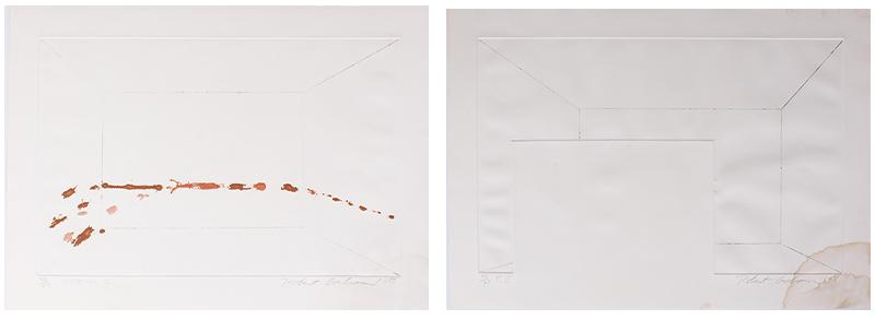 Robert Graham (1938-2008) Mexico California: SIX ROOMS Series (Room I; Room VI), 1968, color etching and an etching, both signed, dated and numbered 59/65 in pencil, sheets 18 x 25 ¼”, printed by Editions Alecto with stamps on verso