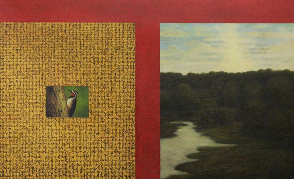 Wade Hoefer (1948-2020) California: RED HEAD, 1989, oil painting on canvas, signed and dated and titled lower on verso, 72 x 120 ½ x 2 ½”.