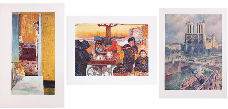 after  Pierre Bonnard  (1867-1947) French & after  Maximilien Luce   (five) (1 of 12)