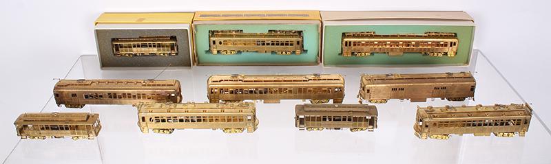 Model Trains: Suydam Pacific Electric Steel HO Scale Brass Train Cars  (ten) (1 of 4)