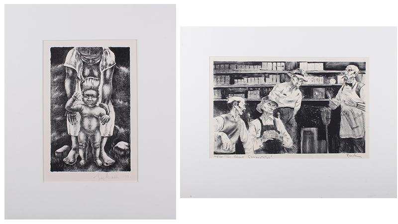 George Biddle  (1885-1973) Pennsylvania California &  Maurice Earle  (1905-) New York  (two) (1 of 9)