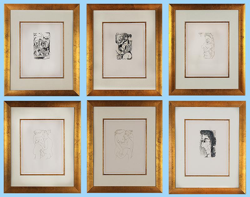 after  Pablo Picasso  (1881-1973) Spanish (7)   & another  (eight) (1 of 9)