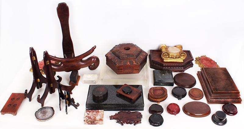 A Collection of display stands and bases  (thirty-four) (1 of 4)