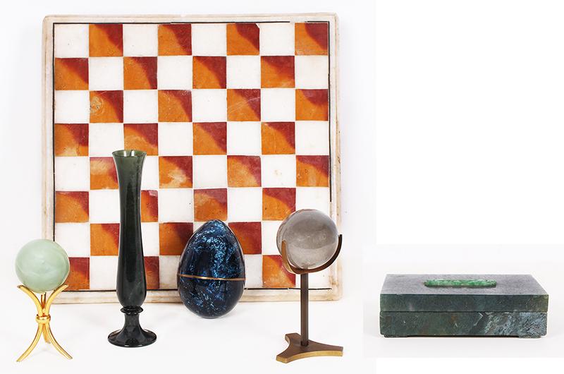 Polished Stone or stone-like Items  (six) (1 of 14)