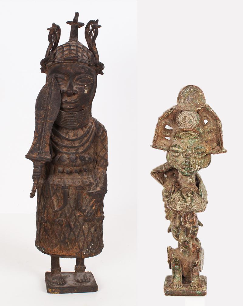 West African Benin bronze  & another  (two) (1 of 11)