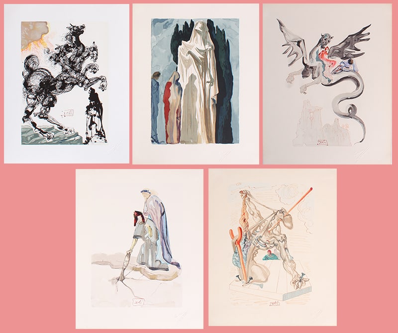 Salvador Dali  (1904-1989) Spanish  (five) (1 of 7)