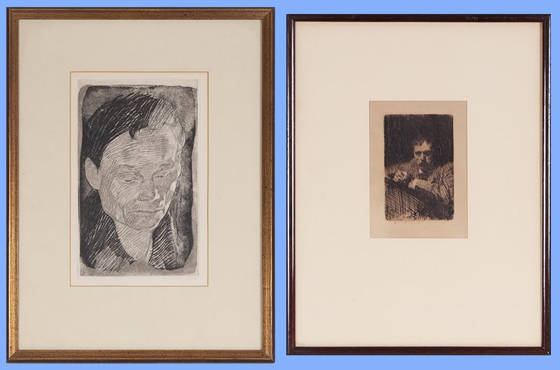 Kathe Kollwitz  (1867-1945) German &  Anders Zorn  (1860-1920) Swedish  (two) (1 of 10)