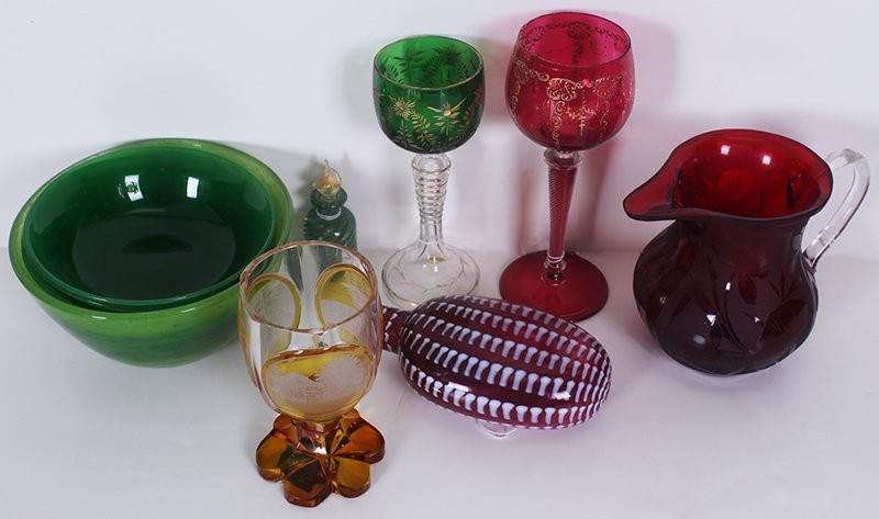 Decorative Color Glass Collection: American, European & Chinese (ten) (1 of 8)