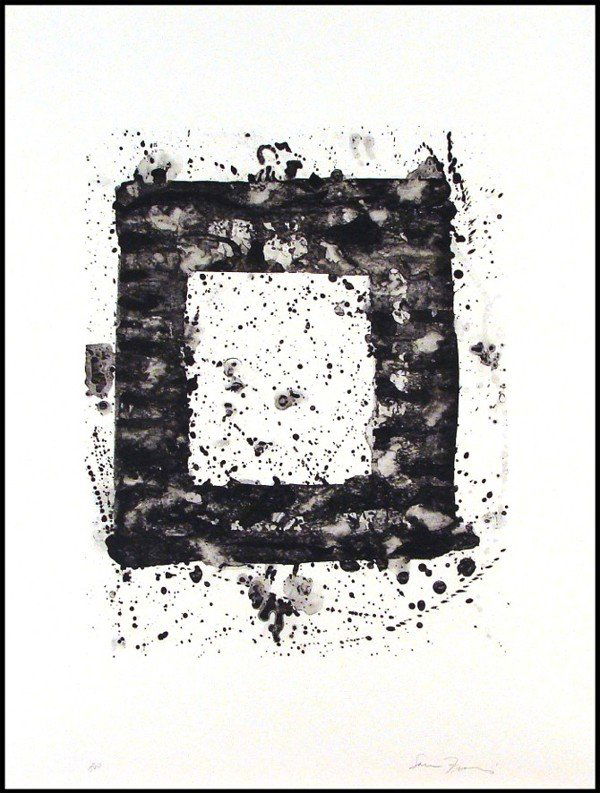 Sam Francis (1923-1994) American: UNTITLED (L.179; SF.199), 1975, lithograph, signed in pencil, from the numbered edition 29, sheet 33 x 25”, printed by George Page, published by Litho Shop, a few soft handling creases, mainly visib