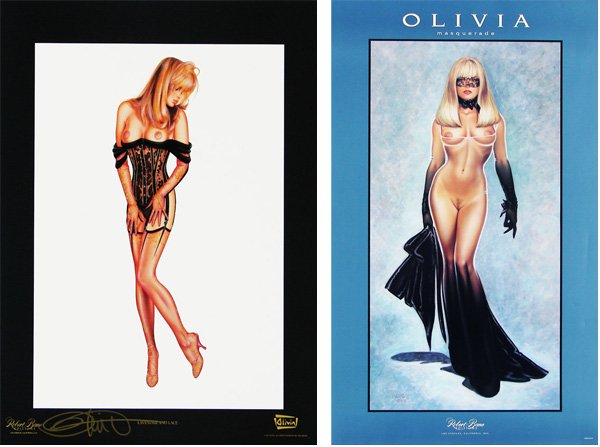 Olivia De Berardinis (b. 1948) American (eighty-ni: LAVENDER & LACE, 1993, thirty-four (of the same) color posters, all signed in gold marker, published by Robert Bane Editions, sheets 20 x 16”; MASQUERADE, 1995, fifty-five (of the same image) color