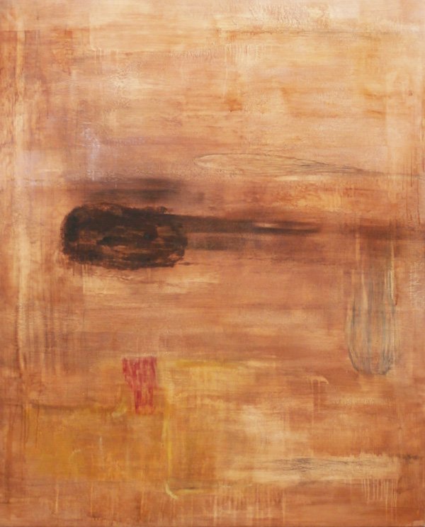 Tom Savage (b. 1953) American: MAVERICK, 1987, oil painting and charcoal on canvas, titled signed and dated on verso, 66 x 54”, in good studio condition.