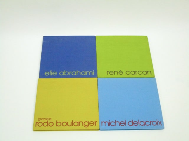 Abrahami, Boulanger, Carcan & Delacroix (four): Michel Delacroix; Graciela Rodo Boulanger; Rene Carcan; Elie Abrahami: Survey of Works (4), Lublin Graphics, hardbound. (4)