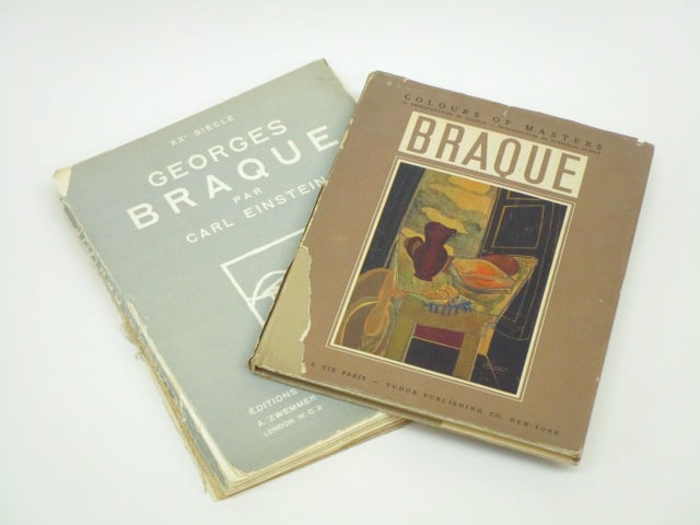 Georges Braque (two): XXe Siecle Georges Braque, Carl Einstein, Editions Des Chroniques Du Jour (and) A. Zwemmer (and) E. Weyhe, Paris, London and New York, 1934, softbound; Colours of Masters Braque, 1946, Stanislas Fumet