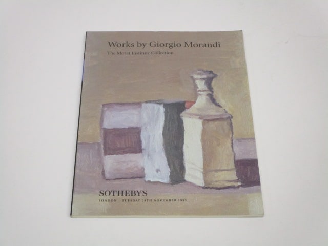 Giorgio Morandi: Giorgio Morandi The Morat Institute Collection, Sotheby’s London auction catalog, 11/28/1995, softbound.