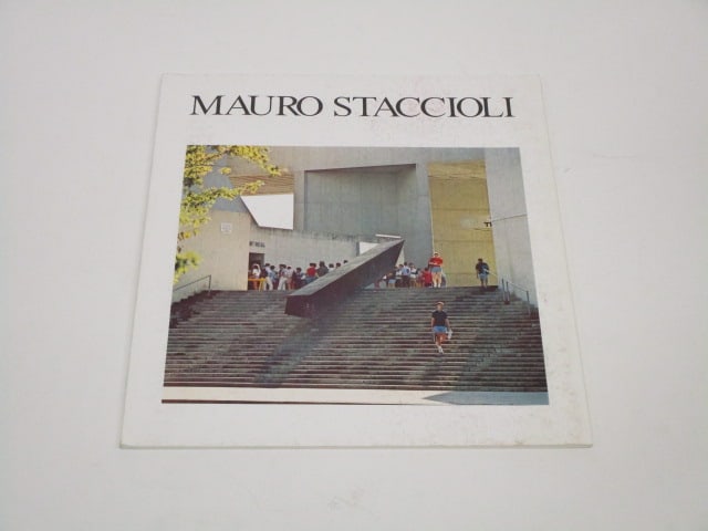 Mauro Staccioli (two): Mauro Staccioli, 1984, two of the same, Hugh Davies, Guiseppe Panza, Helaine Posner, University of Massachusetts, softbound. (2)