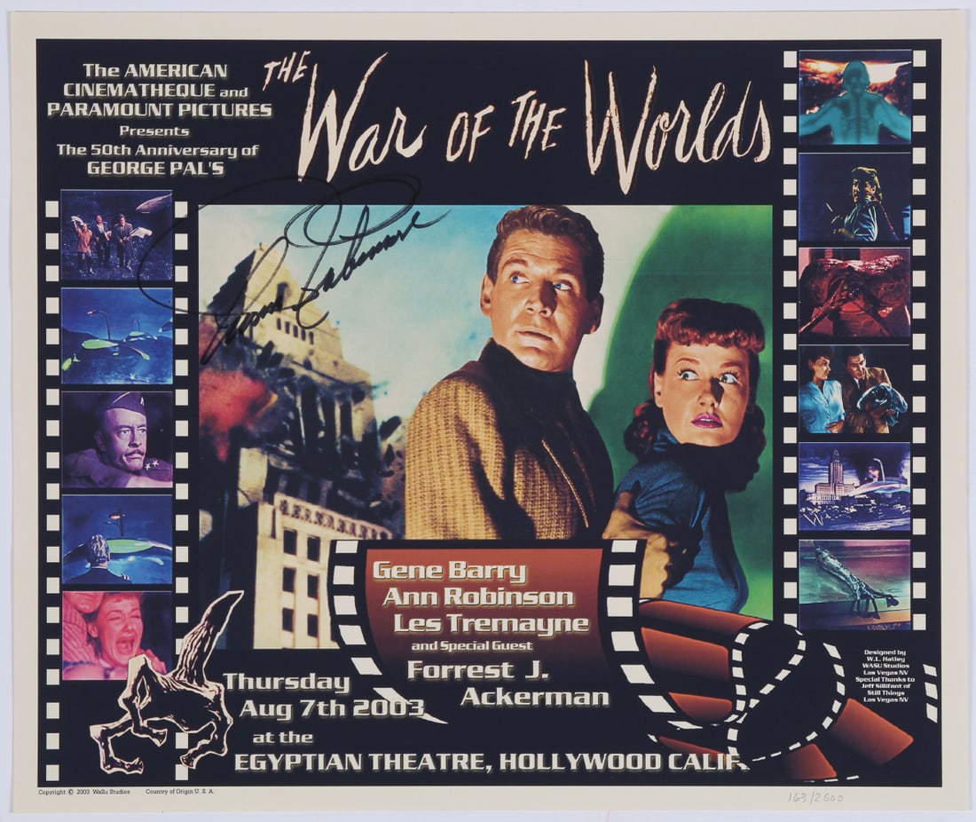 War of the Worlds  (autographed) (1 of 1)