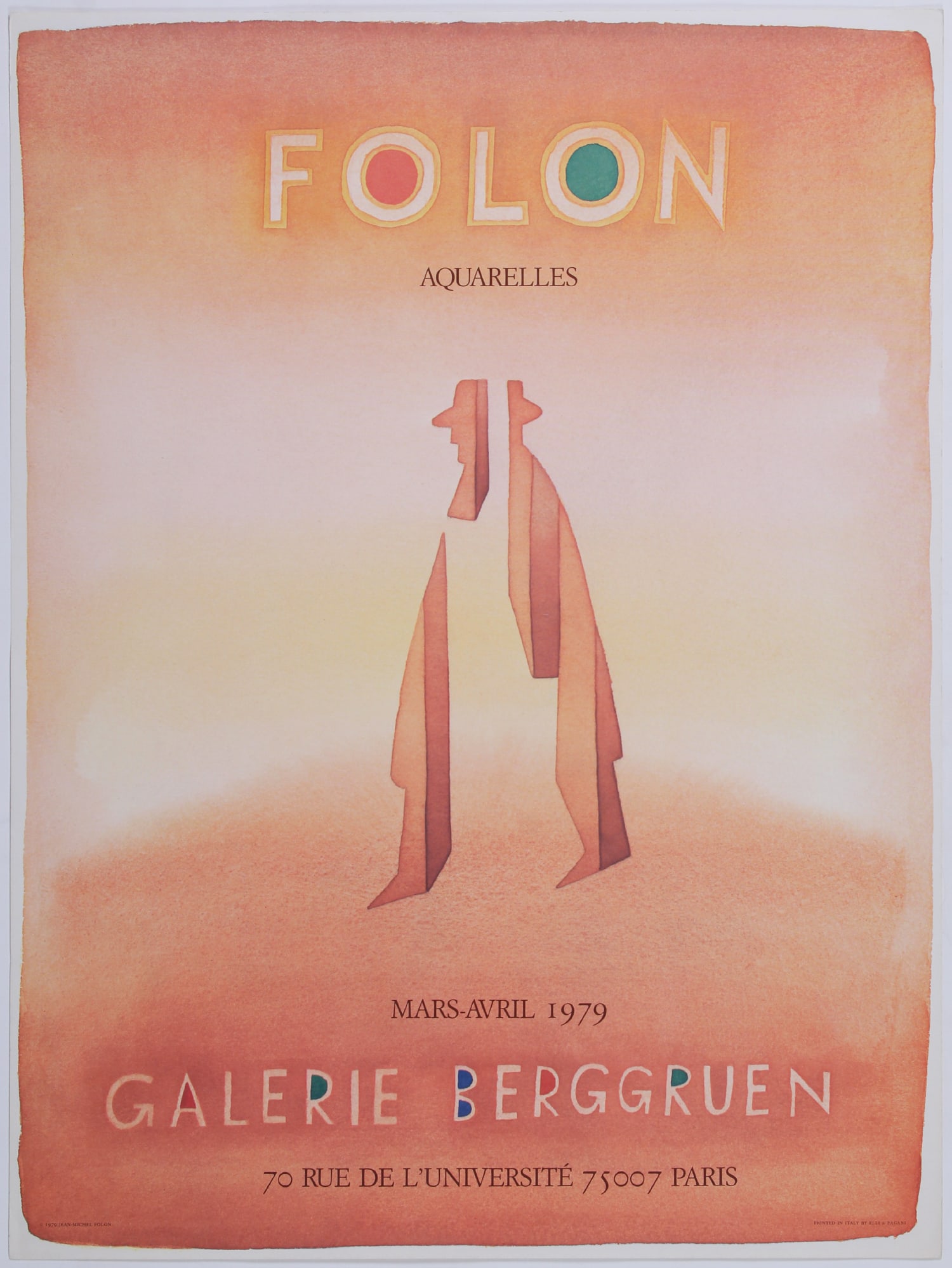 Jean Michel Folon  (1934-2005) Belgium (1 of 1)