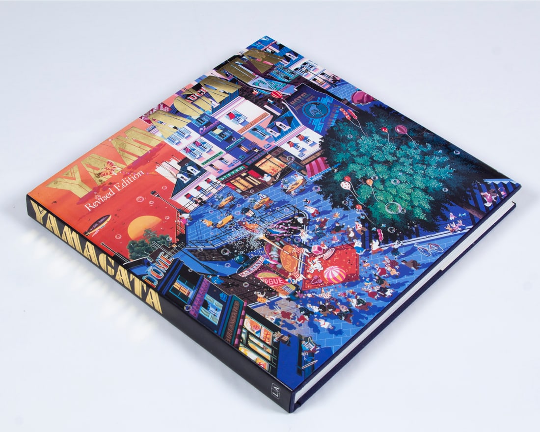 Hiro Yamagata (b. 1948) Japanese American: YAMAGATA, 1987, Austin Jaynes, revised edition hardbound book, signed in ink, published by Martin Lawrence, printed by Dai Nippon Printing, Japan, in original shipping cover.