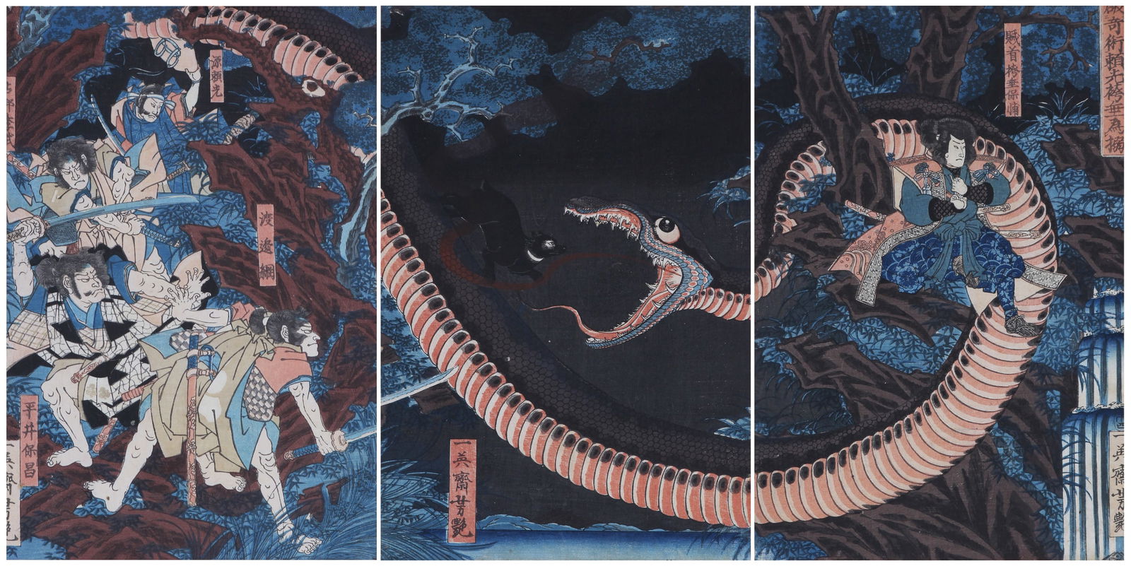 Utagawa Yoshitsuya  (1822-1866) Japanese  (three) (1 of 6)