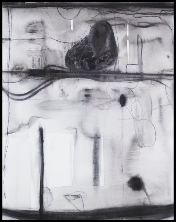 Tom Savage (b. 1953) American: IT WAS, 2007, oil painting and charcoal on canvas, titled signed and dated on verso, 30 x 24”, in good studio condition.