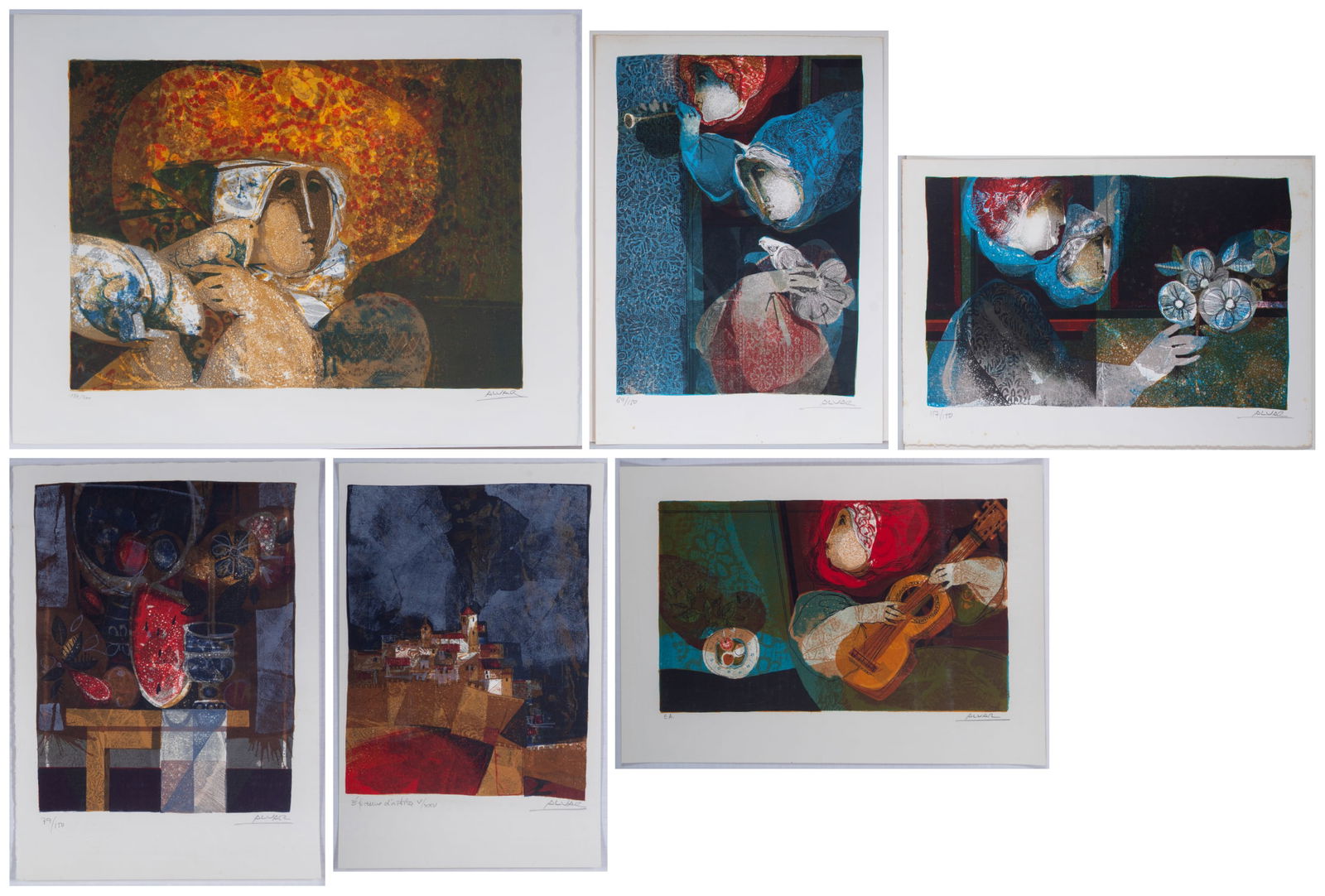 Sunol Alvar  (b. 1935) Spanish  (six) (1 of 7)