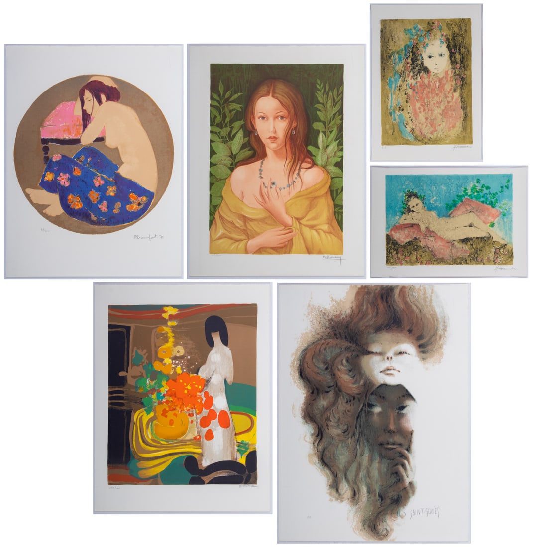 Images of French Women  lithograph collection  (seven) (1 of 7)