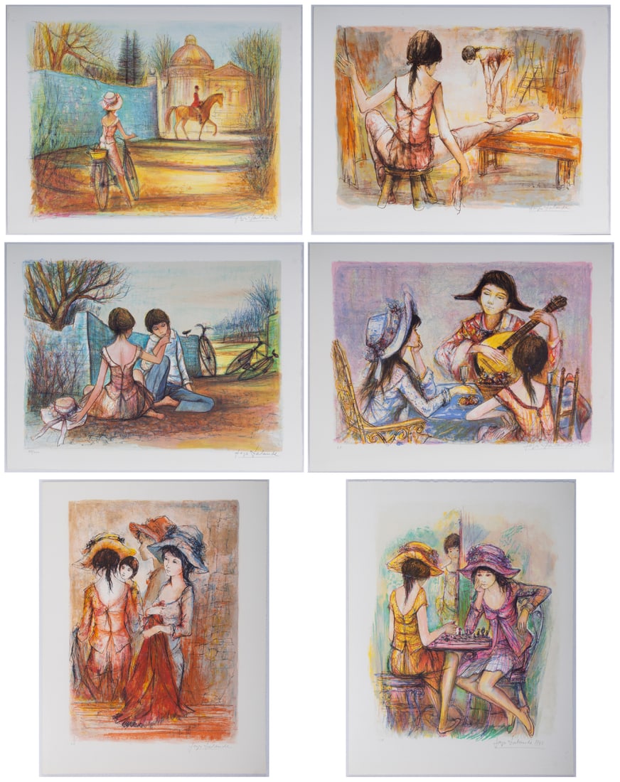 Jacques Lalande  (1921-2003) French  (six) (1 of 7)