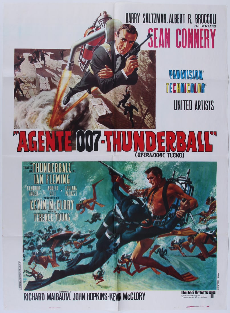 Movie poster: James Bond Thunderball  (Robert McGinnis & Frank McCarthy artwork) (1 of 2)