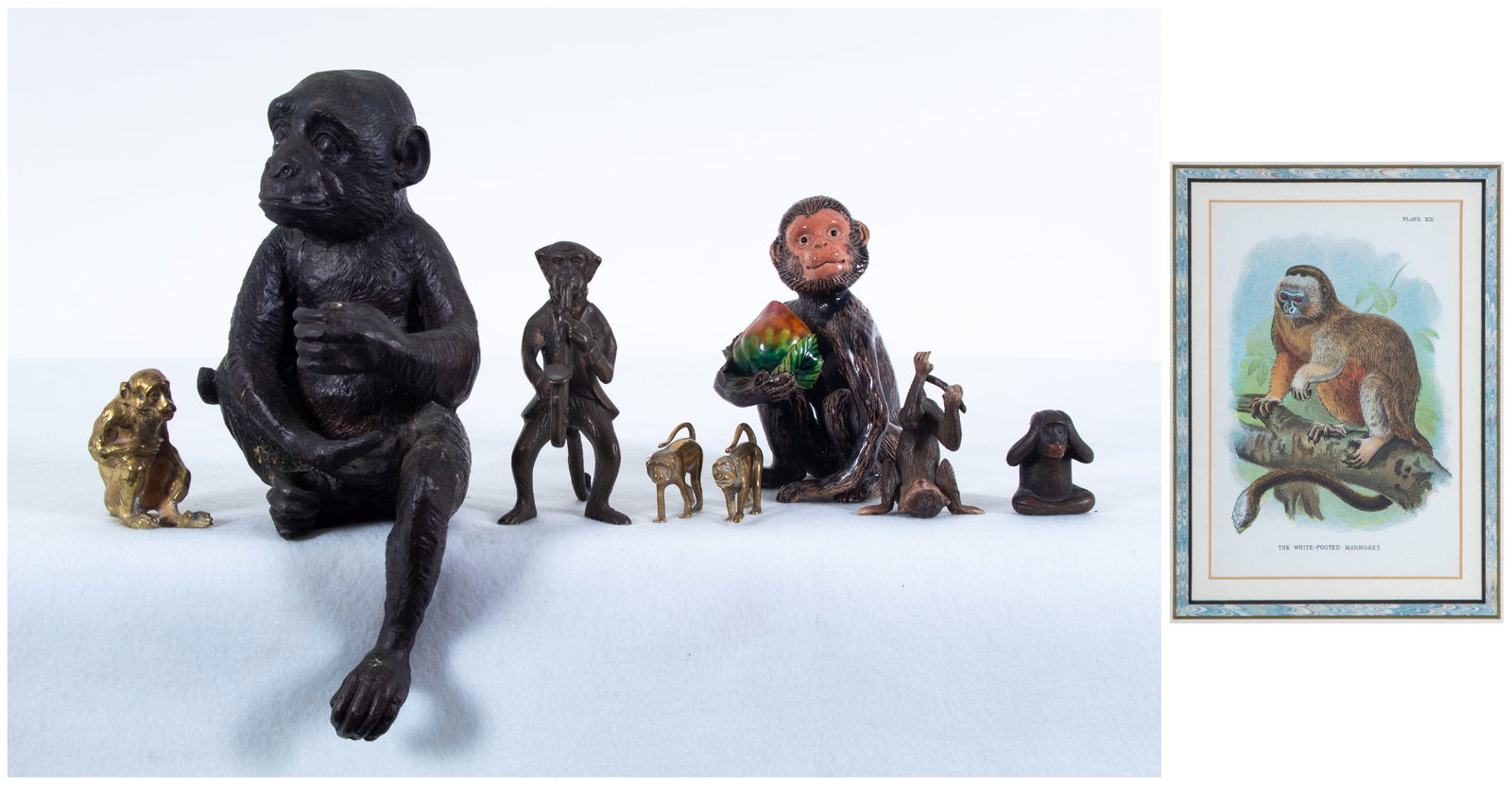 Monkey Figurines  (nine) (1 of 7)