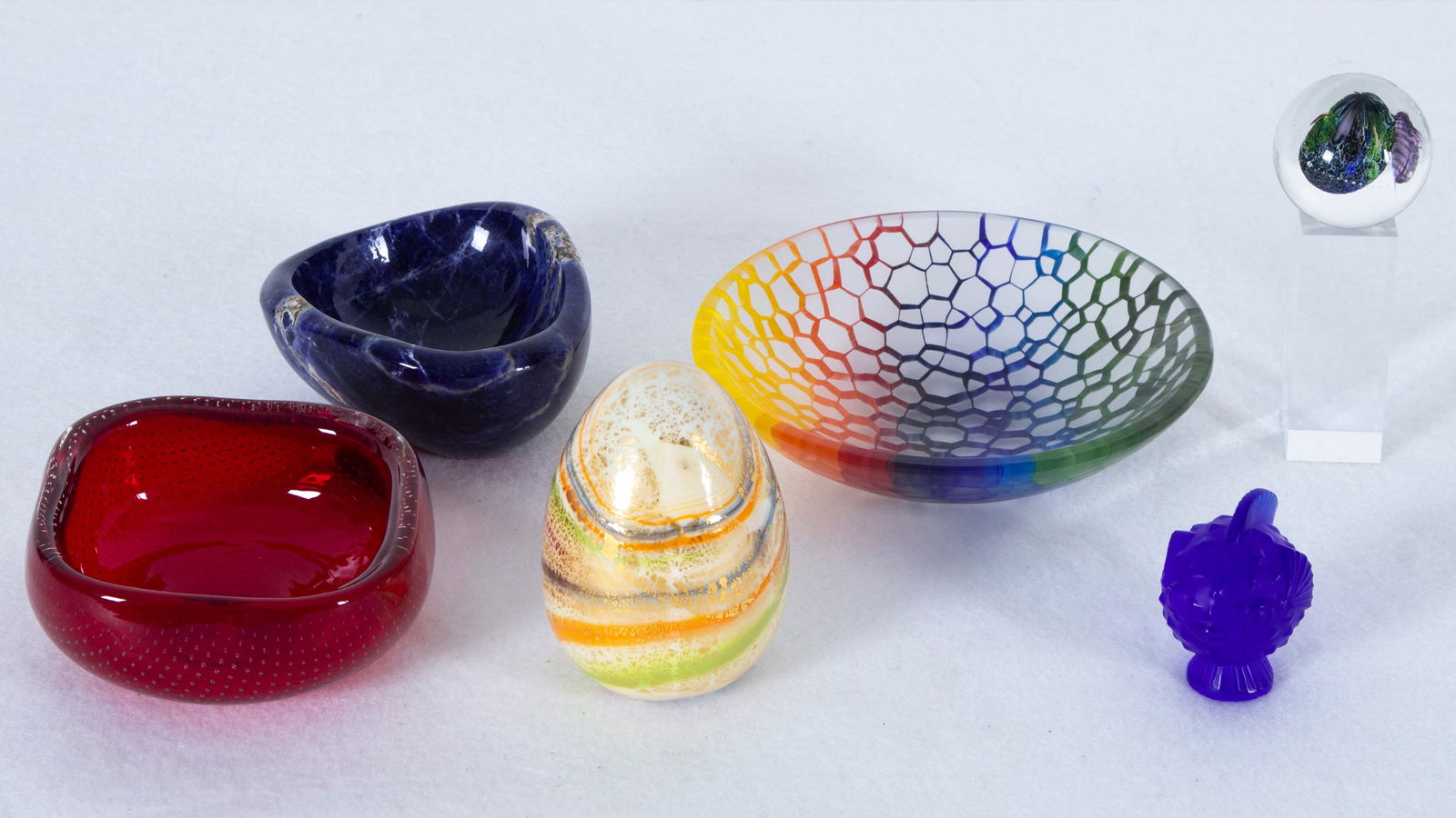 Murano glass & Lalique crystal, Gabriele Kuestner and others (six) (1 of 7)