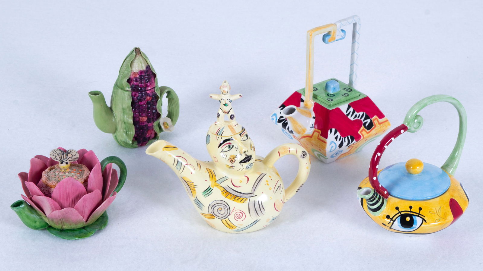 Teapot Collection:  (five) (1 of 3)