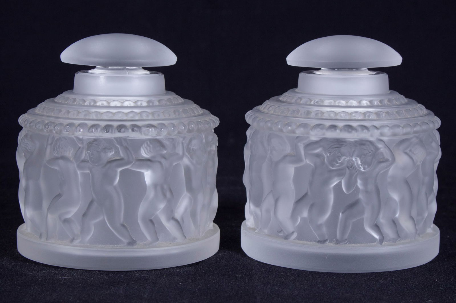 Lalique Crystal Jars  (two) (1 of 2)