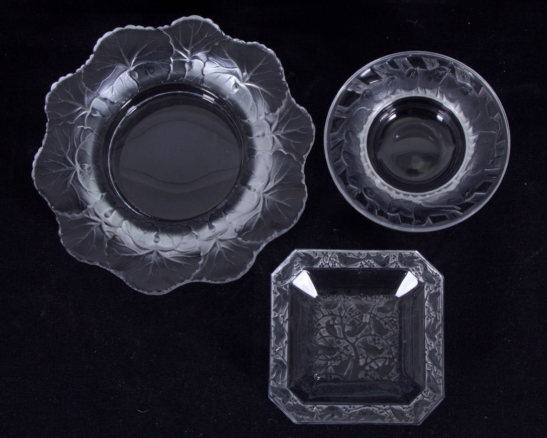 Lalique Crystal  (three) (1 of 2)