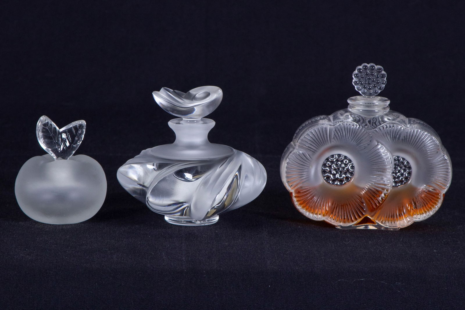Lalique Glass Perfumes  (three) (1 of 2)