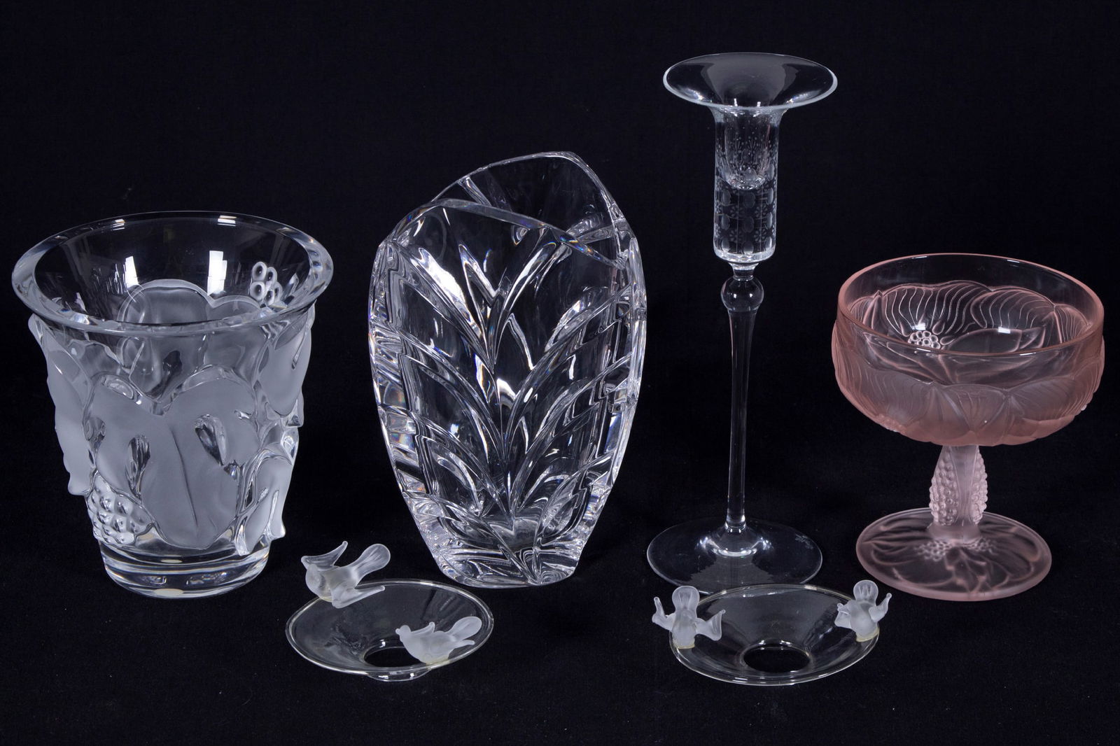 Lalique crystal, Waterford glass  & others   (six) (1 of 2)