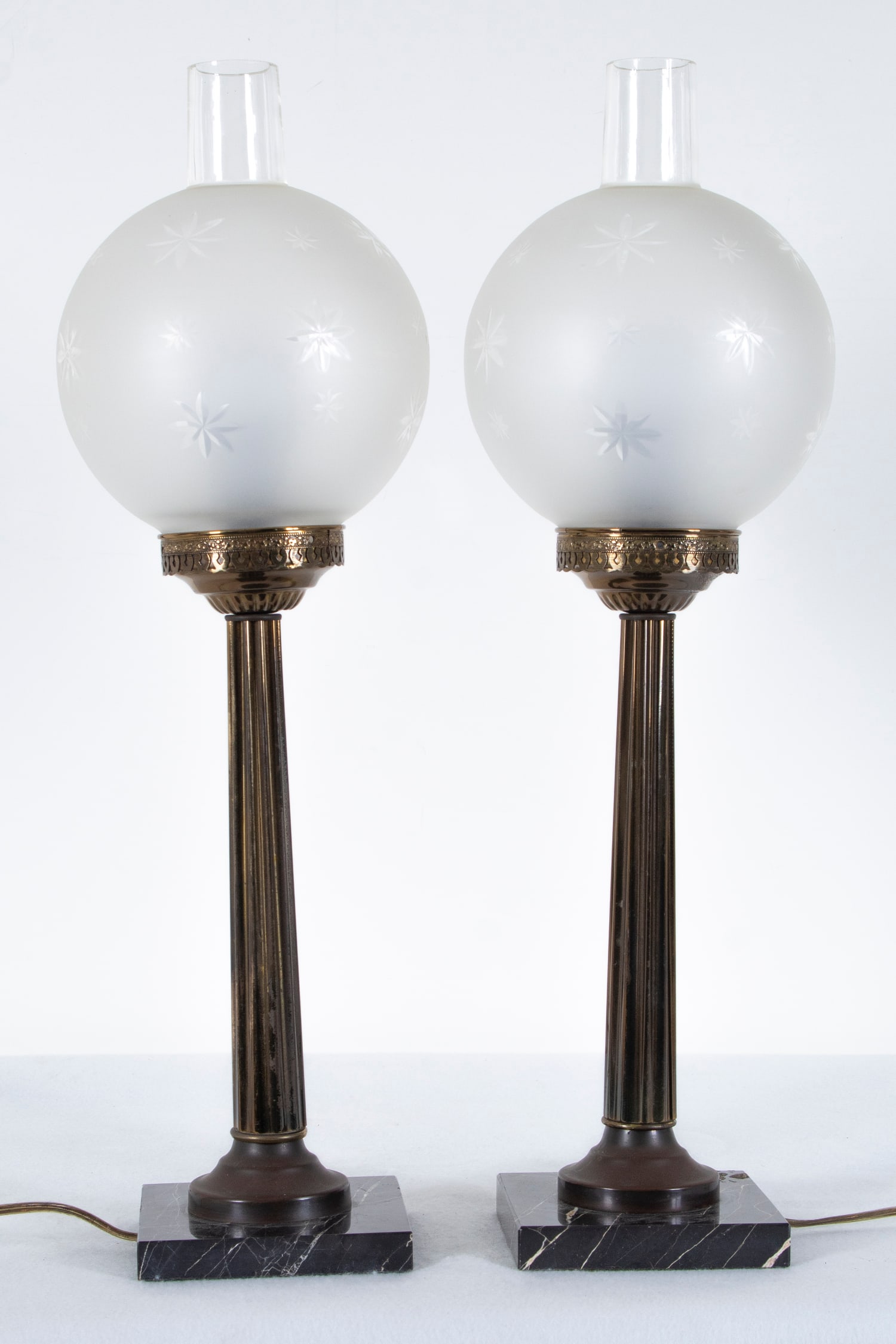 A pair of Column Lamps  (two) (1 of 3)