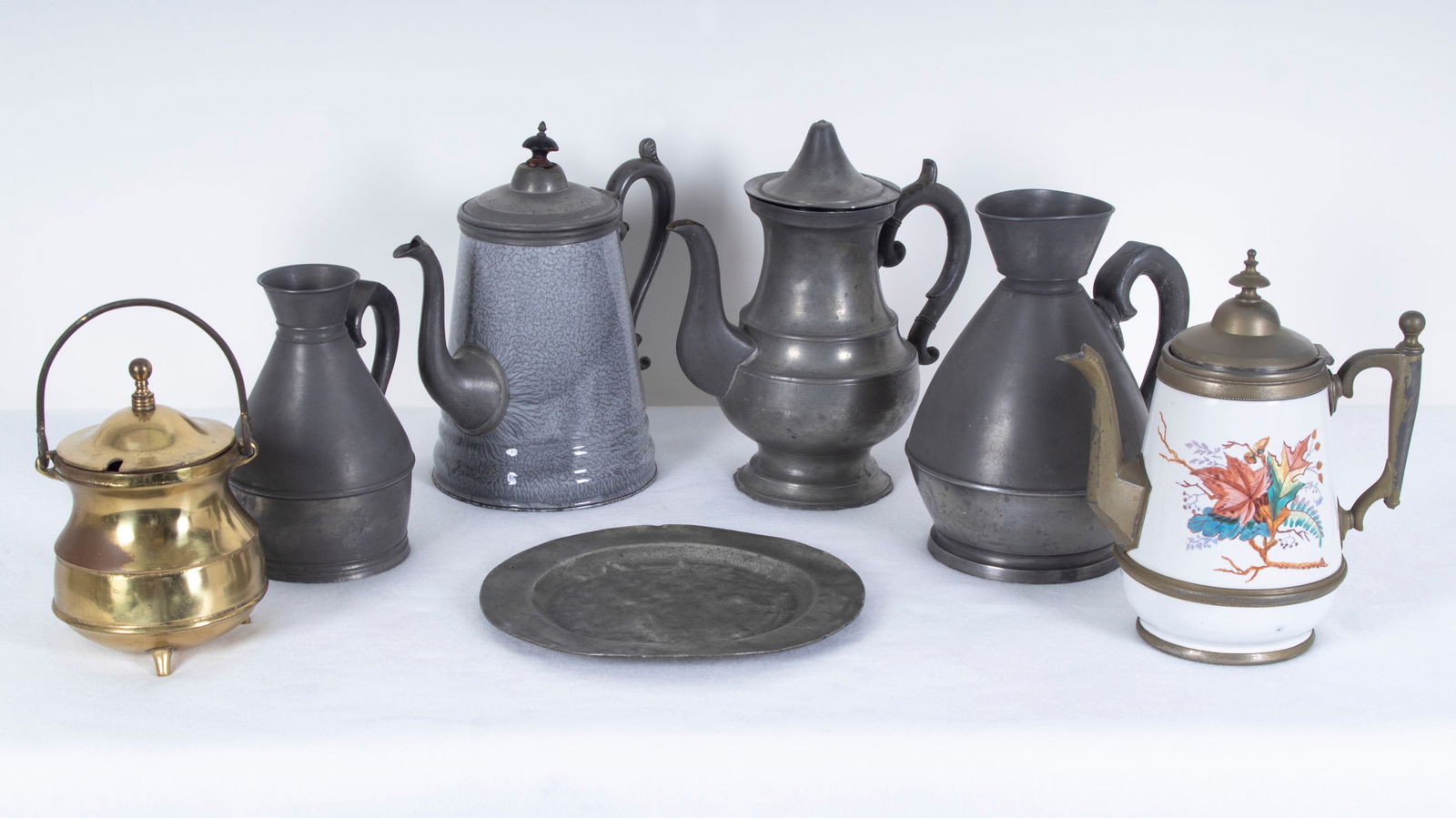19 th  Century   Irish Pewter  and other Pewter Items  (seven) (1 of 5)
