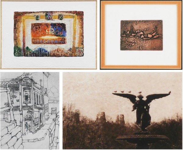 David Dodsworth (b. 1952) British, Michael Leu, Chr: David Dodsworth, QUADRA II, color carborundum etching, signed in pencil, from the numbered edition 350, sheet 21 x 28 ½”, published by London Contemporary Art; Together with Michael Leu, NEW YORK C