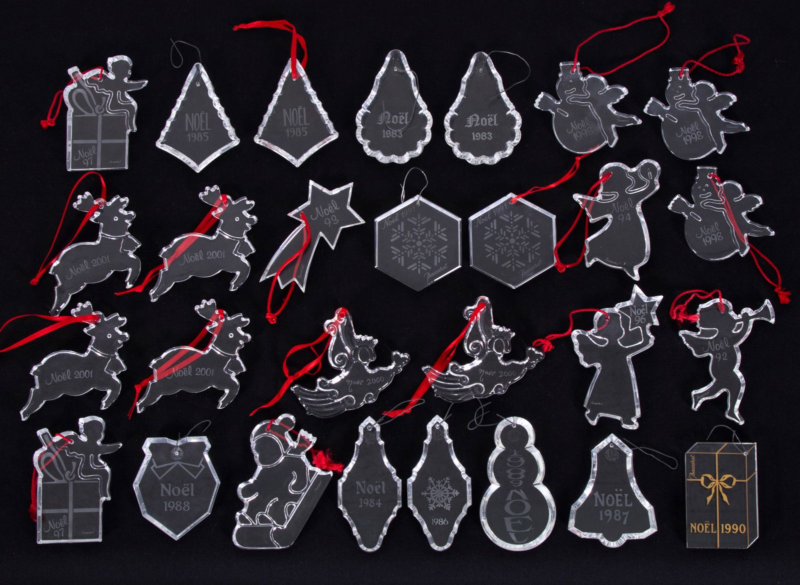 Baccarat Christmas Noel Ornaments  (twenty-eight) (1 of 2)
